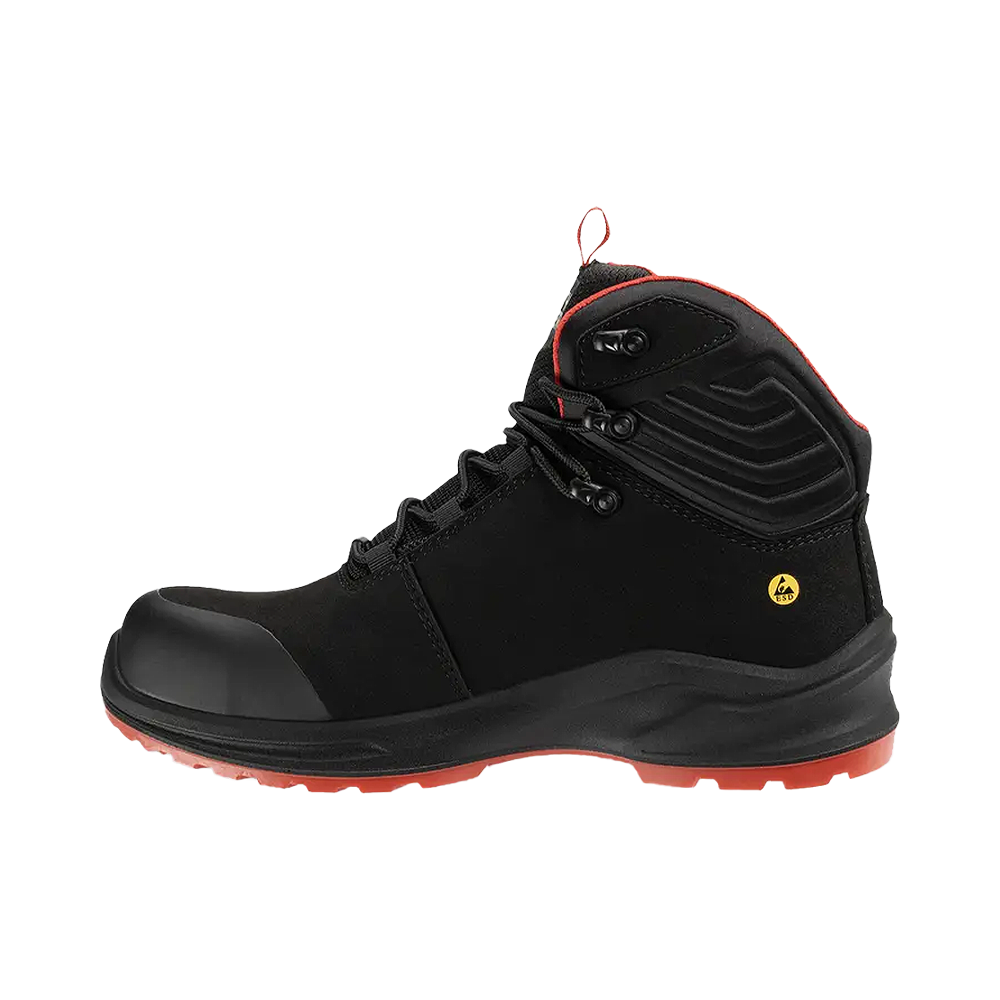 MODULO S3S MID Visoke radne cipele crno/crvene