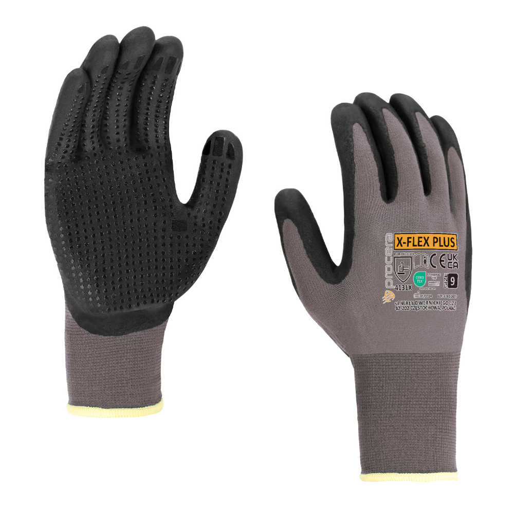 Protective gloves X-PUNO BLACK – 12 pcs