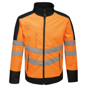 Radna jakna softshell visoka vidljivost narančasta